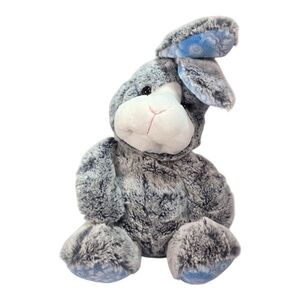 Animal Adventure Blue Flower Ears Feet Bunny Rabbit Plush Stuffed Animal 2016